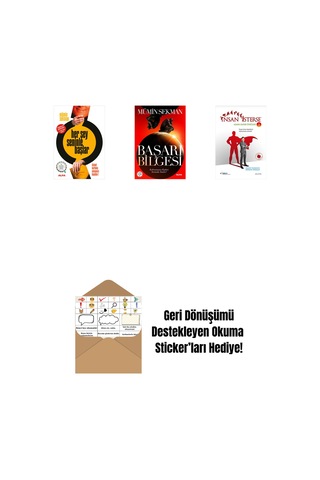 Her Şey Seninle Başlar + Başarı Bilgesi + İnsan İsterse - Azmin Zaferi Öyküleri 5 + Okuma Sticker'ları