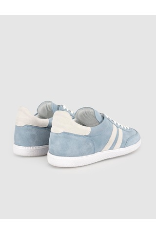 Açık Mavi Süet Deri Kadın Sneaker
