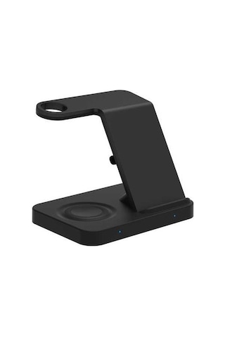 Pazly F16 5'i 1 Arada Kablosuz Şarj İstasyonu 15w, 9v/3a Giriş, Siyah