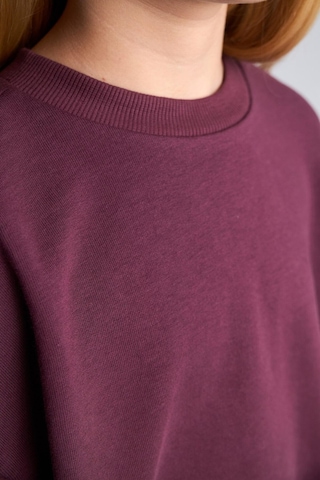 Defacto Bisiklet Yaka Sweatshirt Ve Nervürlü Pantolon 2li Takım Kız Çocuk I3868a826aupr217 Mor-pr217