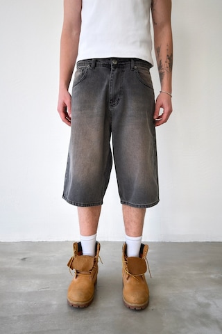 Flaw Baggy Kot Şort-29228 Antrasit