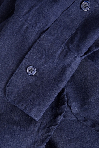Jjxx Kadın Jxjamıe Oversize Uzun Kollu Keten Gömlek 12269668 Lacivert Lacivert