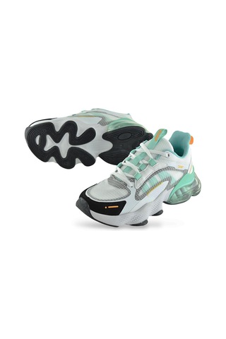 30906 Rahat Ortopedik Taban Günlük Unisex Spor Ayakkabı Balon Taban Beyaz