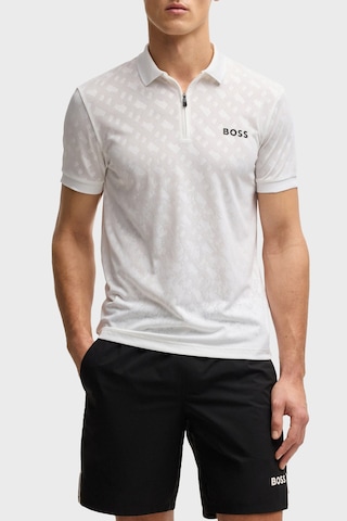 Boss Erkek Polo Yaka T Shirt 50538106 100 Beyaz Beyaz
