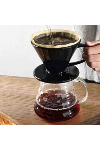 Epinox FSS-2 Seramik Kahve Demleme Dripper Siyah