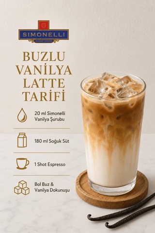 Simonelli Vanilya Kahve Şurubu 70 ML + Pompa