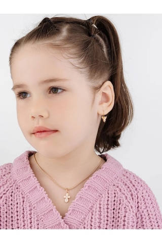 Lepta Çocuklar İçin Gümüş Melek Küpeleri 208975948 Altın