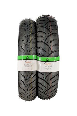 Maruti Tyres 130/70-17 Ve 100/80-17 Motosiklet Lastik Takımı Tl Tubeless - Dubleks Maximazf-zp