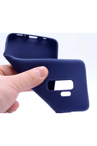 Mutcase - Samsung Galaxy S9 Plus Uyumlu - Kılıf Mat Soft Premier Silikon Kapak - Siyah