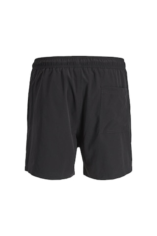 Jack & Jones Jpstmauı Tropıc Solıd Siyah Erkek Deniz Şortu 12291385