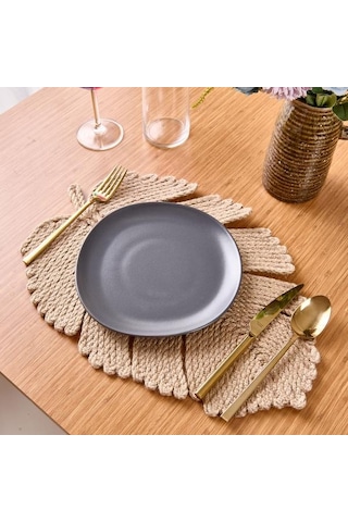 Evidea Soft Yaprak Supla - Bej - 31x45 Cm Bej