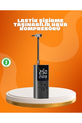 Çoklu Valf Adaptörlü Dijital Hava Pompası