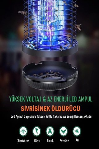 Rowenger MO8C-UV İç Ve Dış Mekan Elektrikli Sivri Sinek Öldürücü