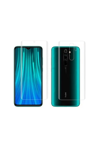Exquıs Xiaomi Redmi Note 8 Pro Uyumlu Ön Ve Arka Koruma 360 Full Kaplama - Şeffaf