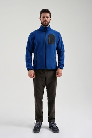 Exuma 2312003 Erkek Royal Blue Tam Fermuarlı Polar 001