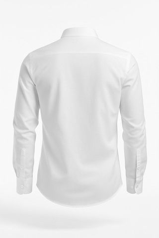 Plus Scorpion Erkek Klasik Slim Fit Gömlek Nefes Alan Kumaş, Şık Ofis Gömleği, Beyaz/siyah Beyaz