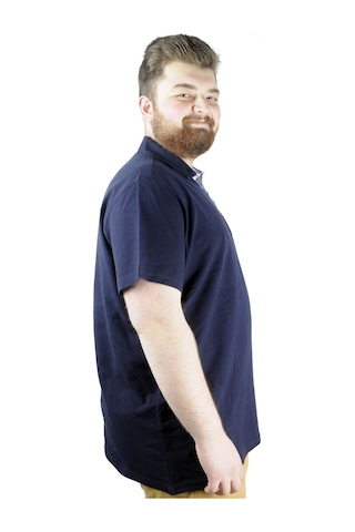 Mode Xl Erkek T Shirt Polo Skull 22304 Lacivert 001