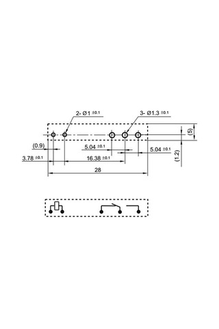 Hf41f Dc 24v 6a Yassı Röle 5pin 24-zs