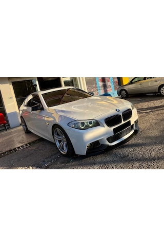 Bmw F10 Ön Tampon Lipi M Performans Flaplı Parlak Siyah
