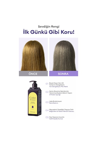 Sarı Tonları Nötrleyen, Renk Koruyucu Mor Saç Kremi Mılk Baobab Color Protect Treatment