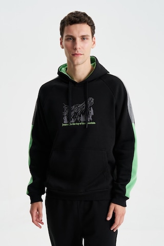 AR-MA Arma Erkek Regular Fit Baskılı Reglan Kollu Kanguru Cepli Kapüşonlu Sweatshirt 001