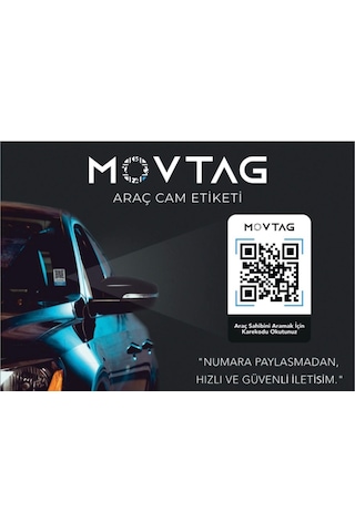 Numaratik Yeni Nesil Dijital Qr Kod Hatalı Park Araç Cam Etiketi