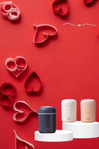 Sevgiliye Hediye Led Işıklı Hava Nemlendirici Usb Şarjlı Sevgiliye Özel Çok Renkli