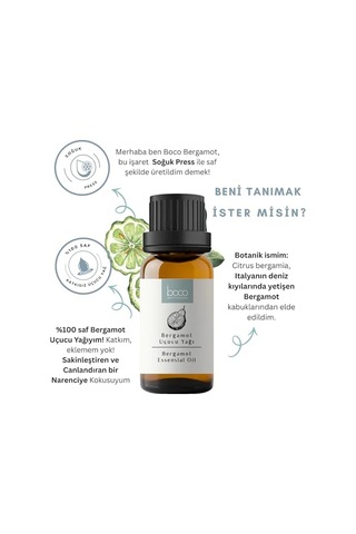 %100 Saf Bergamot Uçucu Yağı Doğal Aromaterapi Yağı Ferahlatıcı Ve Sakinleştirici Narenciye Kokusu 0.75 LT - 2.5 LT - 12 KG