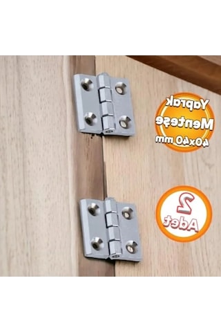 40 X 40 Mm Alüminyum Menteşe Seti 2 Adet 1