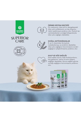 Nature's Protection Superior Care Hindi & Tavuk Göğüslü Sos İçinde Yavru Kedi Yaş Maması 85g