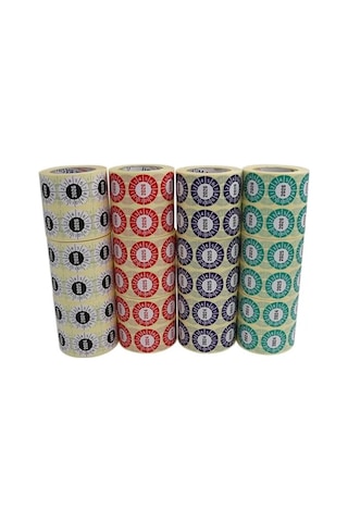 Vellum Tarih Seçme Etiketi 30mm X 30mm Ruloda 1000 Adet Yeşil, 2026 Genel