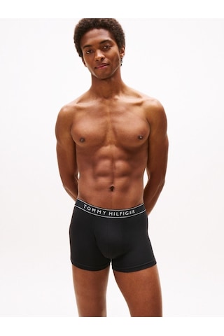 Tommy Hilfiger Tommy Hılfıger Erkek 3 Lü Boxer Um0um03520-0we Siyah