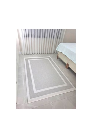 Modern Bej Sisal Dokuma Mutfak Halısı - Antre Yolluğu