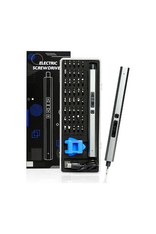 Honeybeeshop Mini Elektrikli Tornavida Seti 3 7v 46li Kablosuz S2 Celik Gümüş Yeşil Bilgisayar Tamir Aleti