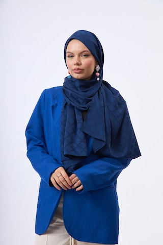 Mirsoy Scarf Lina Modern Desen Şal Lacivert