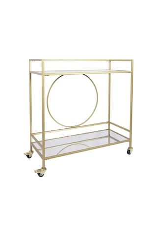 Charlotte Gold Metal Servis Arabası