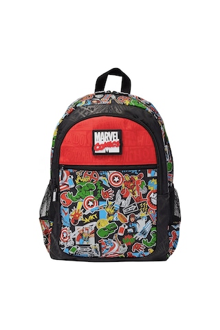 Smıggle Marvel 4 Lü Okul Çantası Seti Siyah,lisanslı Sırt Ve Beslenme Çantası, Kalemlik Ve Suluk