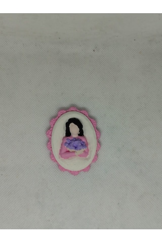 Çiçekli Anne Magnet Pembe