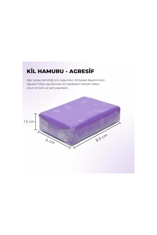 Detail Market Agresif Yüzey Temizleyici Kil Hamuru Sert Mor 100 Gr