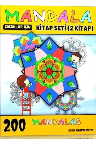 Çocuklar İçin Mandala Kitap Seti 200 Seçilmiş Mandala 2065