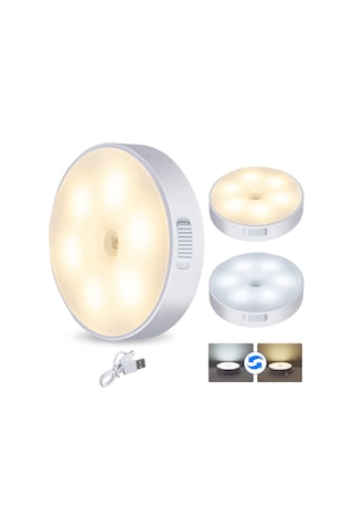 Unichrome 2 Renk Hareket Sensörlü USB Şarj Edilebilir Gece Lambası Çok Renkli