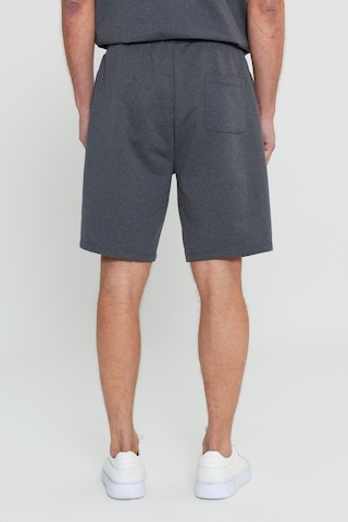 Erkek Antrasıt Pamuklu Comfort Fit Rahat Kesim Baskılı Beli Bağlamalı Yan Cep Eşofman Takımı Antrasit