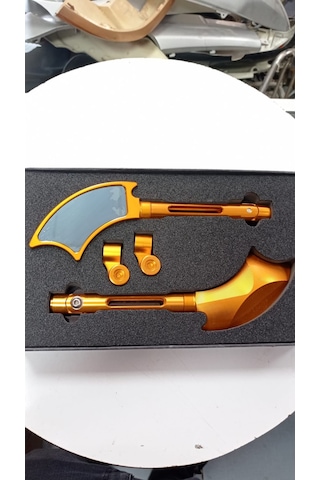 Motosiklet Modifiye Ayna Gold - Model 1