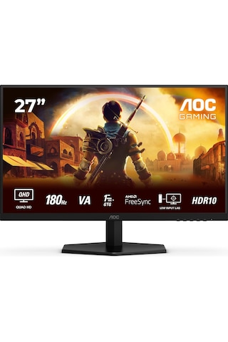 Aoc Q27G42XNE 27" 180 Hz 0,5 MS Freesync 2K Hdr10 Fast Va Gysnc Oyuncu Monitörü