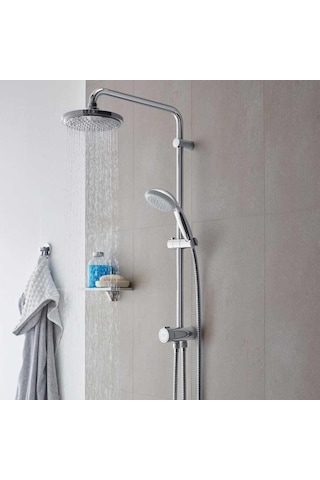 Grohe Duş Seti (Duş kolonu + Termostatik Batarya) 34576000Set Krom