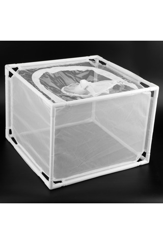 Geeksen Dayanıklı Pvc Kelebek Kafesi - 40x30x40cm Havalandırmalı Böcek Yetiştirme Kafesi