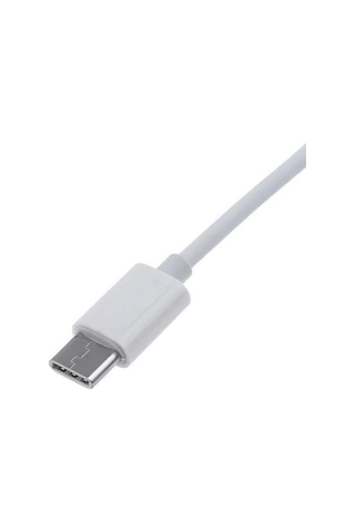 Ayex TYP-C İçin Kulaklık ve Mikrofon Adaptörü Beyaz 3.5 MM
