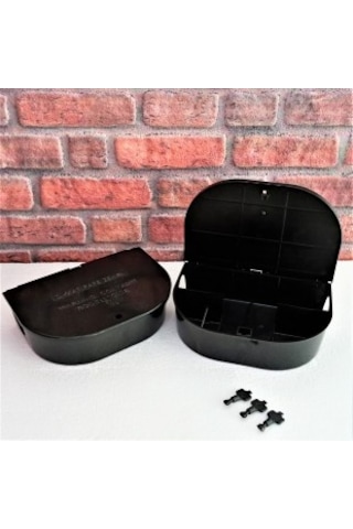 Fare İstasyonu 2  Adet Fare Kabı Fare Yem Kabı Fare Zehir Kabı Fa