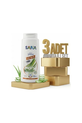Safia Yağlı Saçlar Şampuan 3x650 Ml