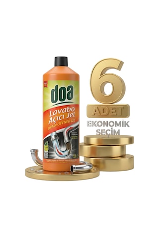 Doa Lavabo Açıcı Jel 6x1000 Ml